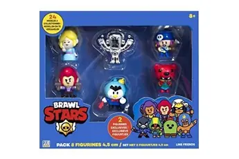 - Brawl Stars - Pack 8 Figurines de 4.5 cm - Lot #2 - Jeux Vidéos