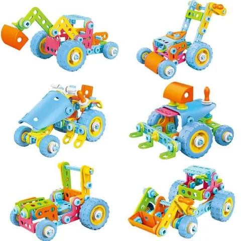 Blocs de Construction Jouet Enfant 5 Ans garçon 6-en-1 Jeux pour garçons Filles de 4 5 6 7 8 9Apprentissage la Construction Jouets