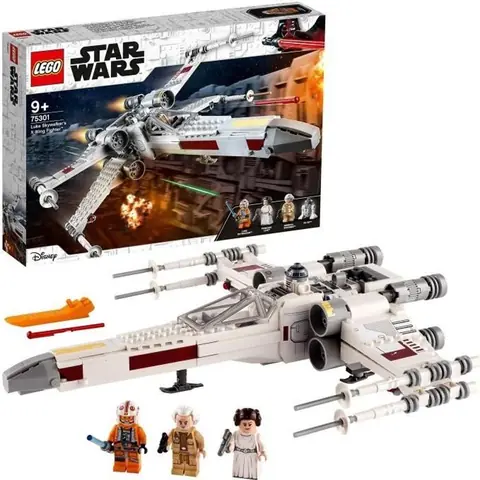 LEGO® Star Wars 75301 Le X-Wing Fighter de Luke Skywalker Jouet Vaisseau Spatial Figurine Star Wars Princesse Leia R2-D2