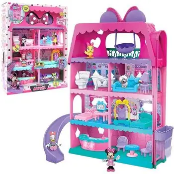 Minnie, L'Hotel de Minnie, 20 pièces, Figurines et accessoires, avec fonctions sonores et lumineuses