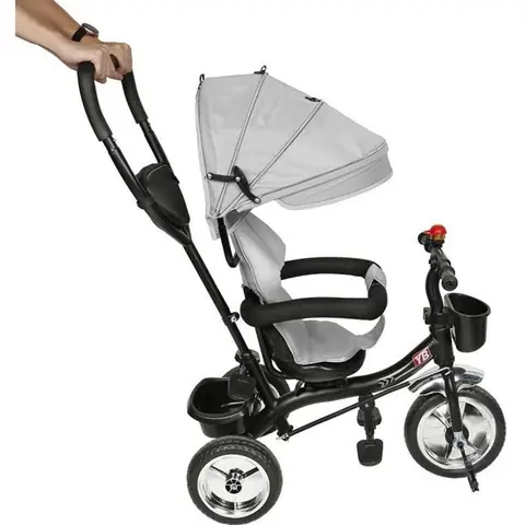 Tricycle Enfant - Gris - Vélo 3 Roues pour Enfant - Evolutif - Mixte - 18 mois à 4 ans