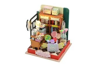 Mini Confiserie DIY à Construire avec Lumière LED et Accessoires Multicolore