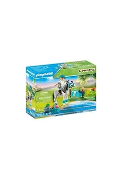 PLAYMOBIL - 70522 - Cavalière avec poney gris