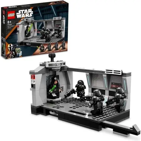 LEGO® 75324 Star Wars L'Attaque Des Dark Troopers, Jouet Mandalorian à Construire Avec Minifigure Luke Skywalker et Son Sabre Laser