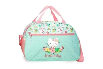 - Sac de voyage enfant Hello Kitty "Floral" - 40 x 24 x 18 cm - Vert