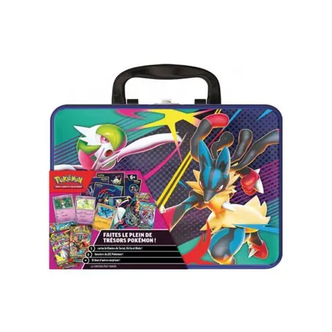 Pokemon Coffre aux Trésors Valisette : 6 boosters + 3 Cartes brillantes Inclus - cartes à collectionner Français
