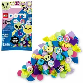 LEGO® 41946 DOTS Tuiles de Décoration - Série 6, Set d’Artisanat pour Bracelets, Porte-Clés, Loisir Créatif pour Enfants
