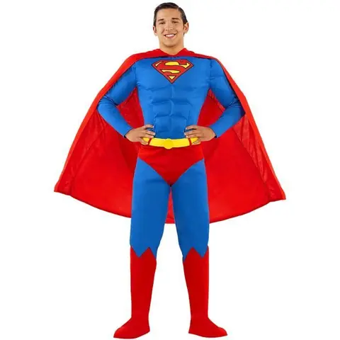 Déguisement Superman homme Man of Steel - Funidelia- 114495- Super héros DC Comics Ligue de justice dAmérique- Carnaval Noel