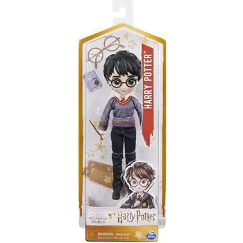 WIZARDING WORLD - POUPÉE 20 CM HARRY POTTER - 6061836 - Poupée articulée Avec uniforme Pourdlard avec 5 points d'articulation