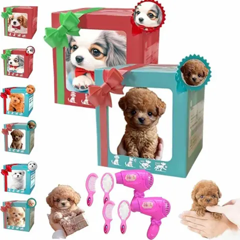 ALFOYU Lot de 2 Chiots Robots Interactifs Realistes