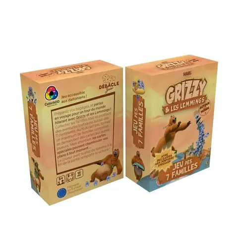 Jeu de 7 familles - Grizzy & les Lemmings - 2-5 joueurs - Dès 5 ans - Parties 15 min