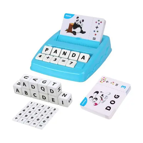Jeu dAssociation et dOrthographe 3-8 Ans – Cartes Mots et Calcul Apprentissage Lettres Chiffres Jouet Éducatif Montessori