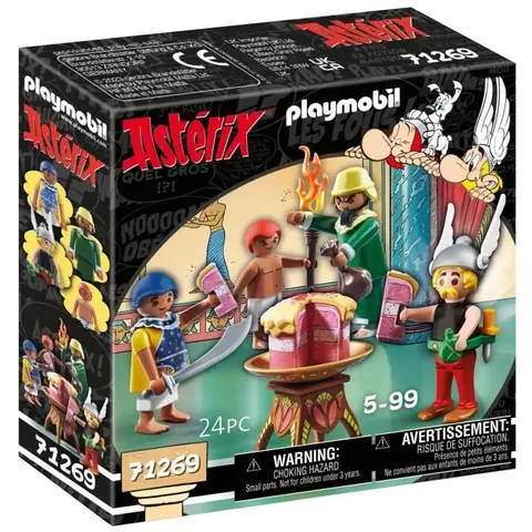 PLAYMOBIL 71269 Astérix Amonbofis et le gâteau empoisonné 24 pièces Dès 5 ans