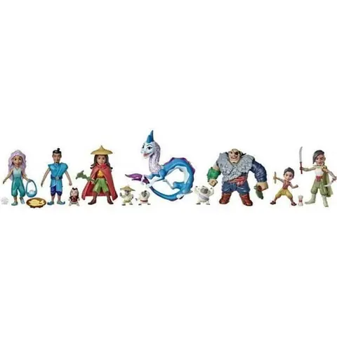 Coffret 8 figurines et accessoires Raya et le dernier dragon - Disney Princesses - Jouet pour enfants