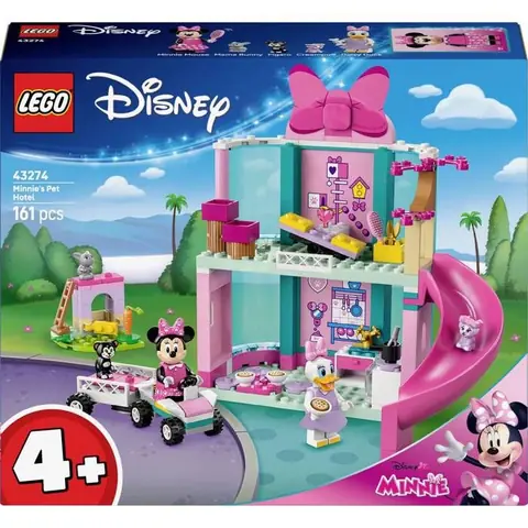 LEGO® DISNEY - Mini-hôtel Tierhotel - 2 étages - Toboggan - Cuisine de jeu - 4 ans et plus