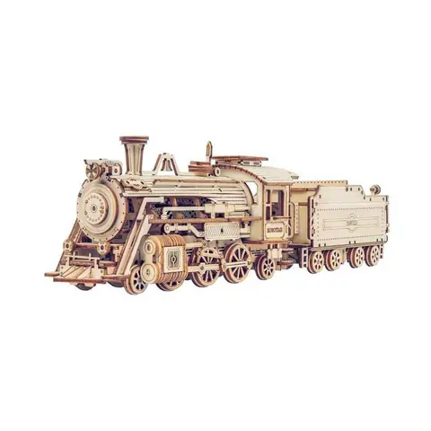 Puzzle 3D Prime Steam Express - ROBOTIME pour adultes - maquettes de voitures en bois
