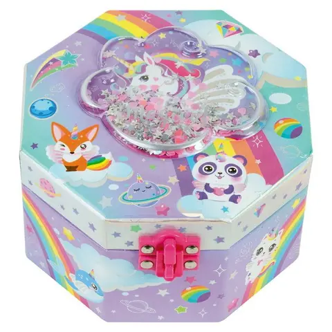 Boîte à bijoux musicale - NONAME - 301 GD - Beige - Compartiment pour bijoux - Pour enfants à partir de 5 ans