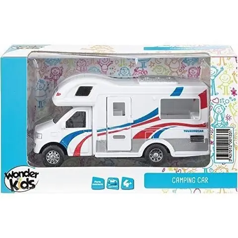 Véhicule - WONDERKIDS - Camping Car - Rétro-friction - Intérieur - Pour enfants 3 ans et plus