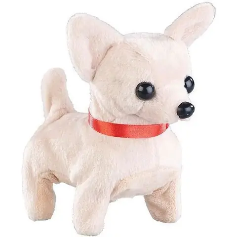 Peluche animée Chihuahua - PLAYTASTIC - Jouet en peluche animé - Marron - 3 ans et plus - Intérieur