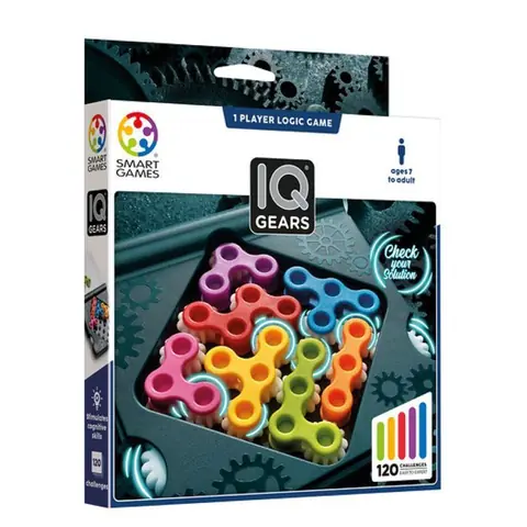 SmartGames IQ Gear casse tete - SMART GAMES - SG 307 - Jaune - Plastique - Dès 7 ans