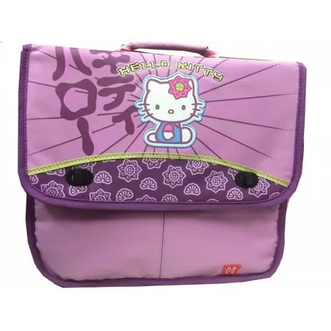 Cartable - SANRIO - Hello Kitty - 36 cm - Polyester - Rose/Violet