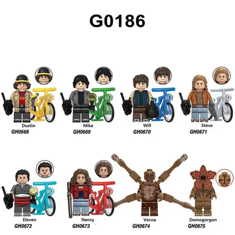 Lot de 8 figurines Personnages de séries téléviséesPersonnages populaires Figure Jouets pour Enfants Fans Cadeaux de Noël-Style 2