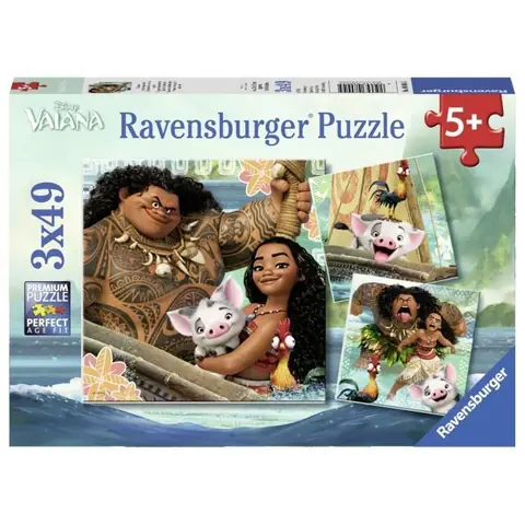 VAIANA Puzzle 3x49 pcs - Disney