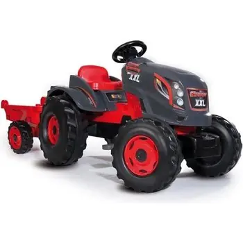 SMOBY Tracteur à pédales Stronger XXL + Remorque