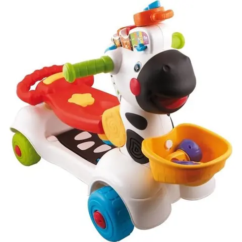 Porteur Trottino Mon Zèbre Rigolo 3 en 1 - Parlante et musicale - VTECH