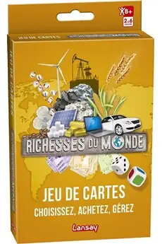 LANSAY - RICHESSES DU MONDE® - Jeu de Cartes - 2 à 6 joueurs - Dès 8 ans