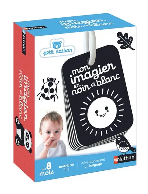 Jeu d'éveil Nathan Mon Premier Imagier en Noir et Blanc