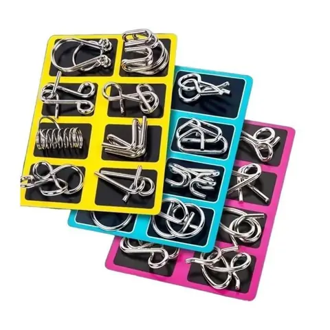 Jeux Casse Tête Metal Set de Casse-têtes en métal 72 pièces Jeux de Patience Pour Adultes Enfants - Anniversaires Mariages