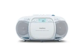 E66476 Stereo Sound System (Boombox, lecteur CD, MP3, cassette, lecteur de cassette port.
