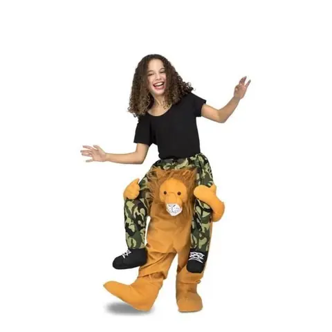 Déguisement - Lion - Au muscle - Jaune - Extérieur - 3 ans et plus