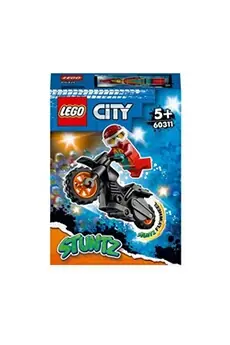 LEGO® 60311 City Stuntz La Moto De Cascade De Feu À Rétrofriction Avec Minifigure Cascadeur, Jouet Pour Enfants Dès 5 Ans
