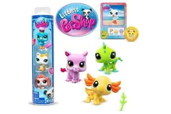 Pack 3 Figurines Littlest PetShop Tube de 3 Pets Modèle aléatoire