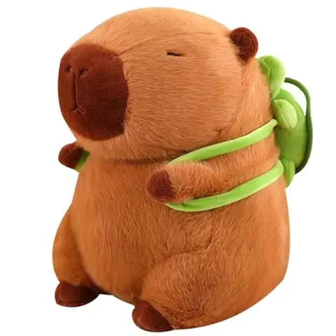 Jouet en peluche - Capybara - 33 cm - Marron - Doux - Décoration intérieure