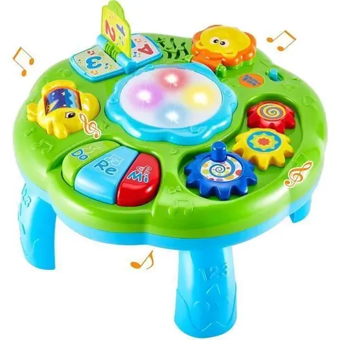 Table dactivité Tambour Bébé Jouet Musical avec Lumières - AUTREMENT - Pour Bébé Garçon Fille 18 Mois 1 an 2 3