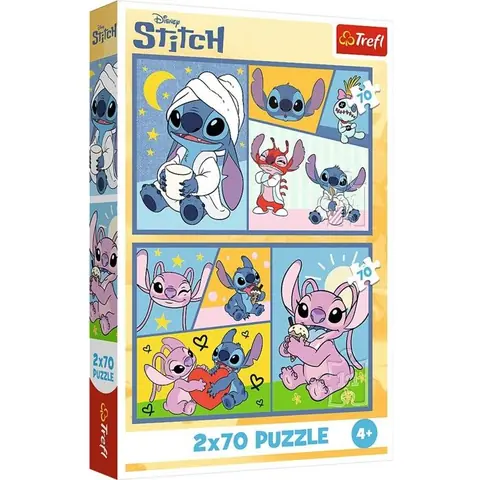 TREFL Coffret 2 puzzles Lilo & Stitch - 2×70 pièces dès 7 ans
