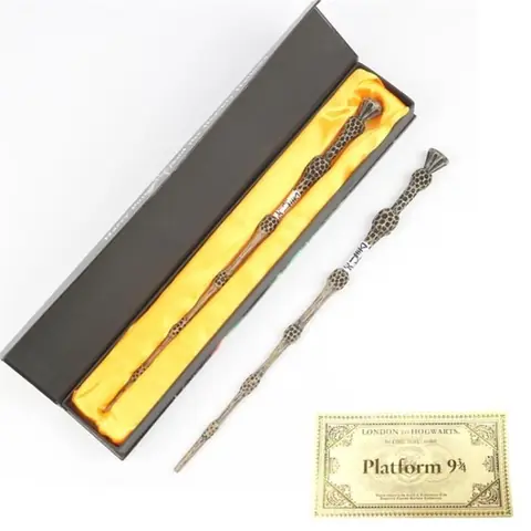 Baguette magique - Harry Potter - Gris - Avec boîte - Billet de Train - Pour enfants à partir de 6 ans
