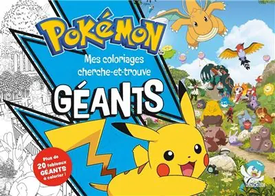 Pokémon - Mes coloriages géants - Dragon D'or Livres Du