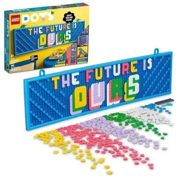 LEGO® 41952 DOTS Le Grand Tableau à Message Personnalisable, Tableau d'Affichage, Activité Créative pour Enfant