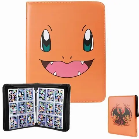 Classeur Carte pour Cartes à Collectionner KENLUMO - Cahier Range Classeur Carte 720 Cartes - Orange