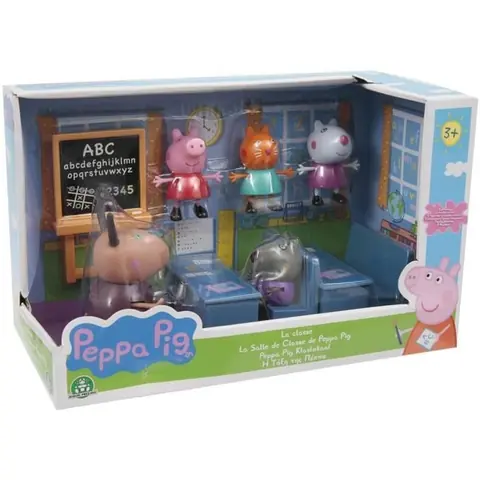 Jouet - Peppa Pig - Salle de Classe - 7 Personnages - Accessoires Inclus - Pour Enfants 3 Ans et Plus