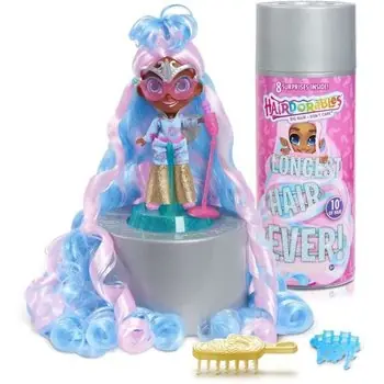 Hairdorables, Longest Hair Ever - Poupée Surprise+7 accessoires, Cheveux Super Longs, Willow, Jouet pour enfants dès 3 ans, HAL002