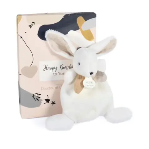 Doudou - Doudou et compagnie - Happy Wild - Blanc - Mixte - 17 cm