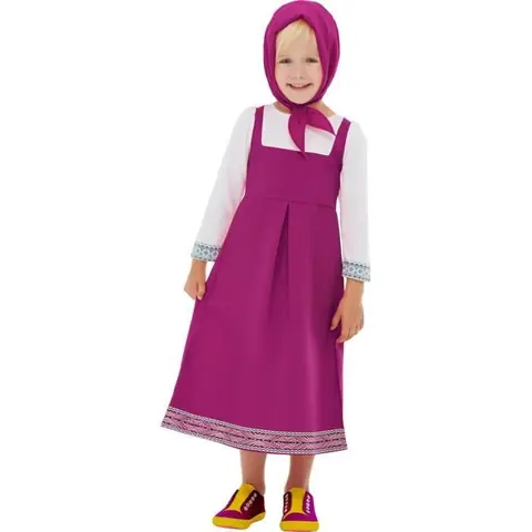 Déguisement Masha - Masha et Michka fille - FUNIDELIA - Rose - 100% Polyester