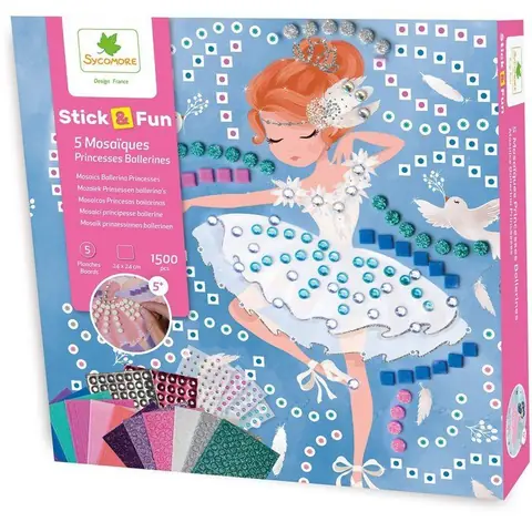 Mosaïques - SYCOMORE - StickN Fun - Princesses ballerine - Dès 5 ans