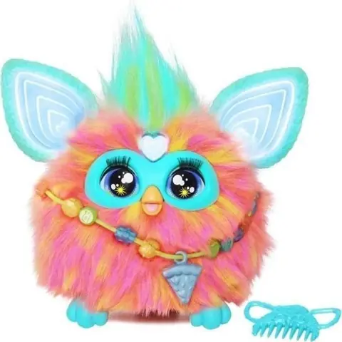 Furby corail 15 accessoires peluche interactive pour filles et garçons animatronique activé par la voix à partir de 6 ans