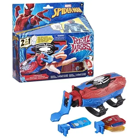 Lance-toile ultime Spider-Man blaster 2-en-1 jouet de déguisement Spider-Man dès 5 ans Marvel Spider-Man Real Webs